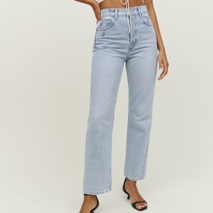 Reformation - Cynthia High Rise Straight Jeans